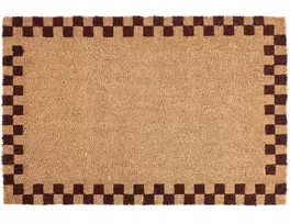 Beliani Durų kilimėlis SAGADA smėlio / rudos spalvos 60 x 90 cm kokoso pluoštas
