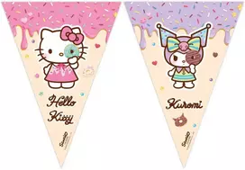 Globos Europe Bv Hello Kitty Kuromi vėliavėlės girlianda FSC 2,3 m