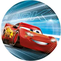 Globos Europe Bv Disney Cars Pergalė Mano 8 vnt. popierinių lėkščių 23 cm FSC