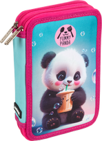 Penalas deVENTE Yummy Panda, dviejų skyrių, 21x14x5,2 cm, rožinės spalvos