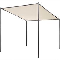 Beliani Sodo paviljonas VIMINO metalinis 282 cm 294 cm smėlio spalvos