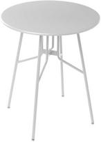 Beliani Bistro stalas TALTAL 64 cm 64 cm metalinis pilkas