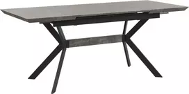 Beliani Valgomasis stalas BENSON šviesiai pilkas, išskleidžiamas 140/180 cm 80 cm