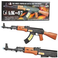 Žaislinis ginklas Lean Toys AK-47, 68.5 cm Ruda sp./Juoda sp.