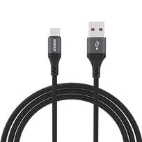 USB kabelis Dudao L3ST USB-A to USB-C 5A 1.2m juodas