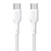 USB kabelis Dudao L9C USB-C to USB-C 65W 1.0m baltas