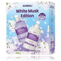 Kundal Honey & Macadamia White Musk Edition Set rinkinys plaukams (500 ml. šampūnas + 500 ml. plaukų priežiūros priemonė) - Rinkinys