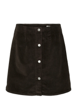 Vero Moda - Vmetta Hr Short Cord Skater Skirt Noos - Trumpas sijonas - Juoda