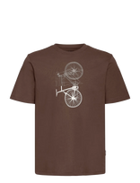 Blend - Bhkel S/S Graphic Tee - Marškinėliai trumpomis rankovėmis - Ruda