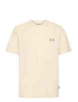 Blend - Bhkennard S/S Emb Tee - Marškinėliai trumpomis rankovėmis - Kreminė spalva