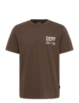 Blend - Bhkenzo S/S Graphic Tee - Marškinėliai trumpomis rankovėmis - Ruda