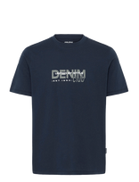 Blend - Bhkasmir S/S Logo Tee - Marškinėliai trumpomis rankovėmis - Tamsiai mėlyna