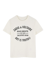 Zadig & Voltaire Kids - Short Sleeves Tee-Shirt - Marškinėliai trumpomis rankovėmis - Kreminė spalva