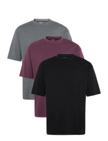 Lyle & Scott - 3 Pack Relaxed T-Shirt - Marškinėliai trumpomis rankovėmis - Juoda