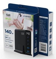 GEMBIRD 5-port 140 W GaN USB fast charg | TA-UC-2A3C-PD140-01-BK