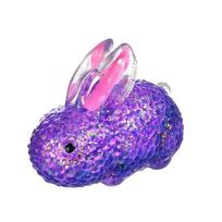 Minkštas antistresinis squishy žaislas - zuikis, violetinis