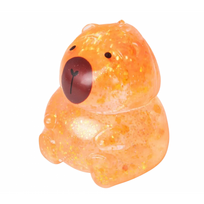 Minkštas antistresinis squishy žaislas - kapibara, oranžinė