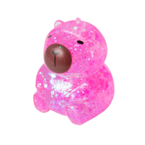 Minkštas antistresinis squishy žaislas - kapibara, rožinė