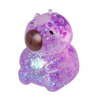 Minkštas antistresinis squishy žaislas - kapibara, violetinė