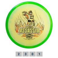 Diskgolfo diskas Putter C-Line Metalflake Horizon P2x Arctic Assassin Challenge Yellow