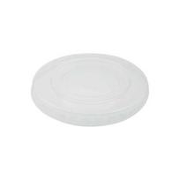 Vienkartinis dangtelis 110 ml padažo indeliui, skaidrus, PET, 100 vnt.
