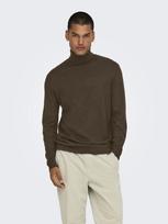 ONLY&SONS Vyriškas megztinis, ONSLOUI REG 12 MEL ROLL KNIT NOOS