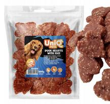 UniQ Pets širdelės su antiena ir ryžiais, 0,5 kg