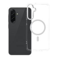 Su MagSafe suderinamas Frame Clear Hybrid Mag Cover dėklas Samsung A16, skaidrus