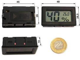 FY-11 LCD termometras ir higrometras korpuse - skaitmeninis higrometras