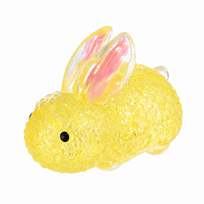 Minkštas antistresinis squishy žaislas - zuikis, geltonas
