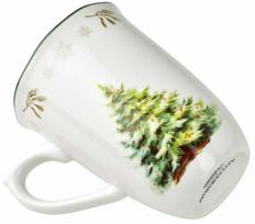 Kalėdinis puodelis Mondex HTPX0886-SW, balta sp./žalia sp., 0.340 l