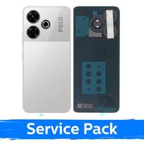 Xiaomi Poco M6 4G galinis dangtelis, sidabrinis (gamintojo serviso pakuotė)