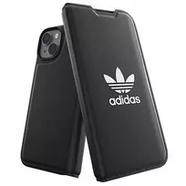 Adidas OR Booklet Dėklas BASIC iPhone 14/ 15 / 13 6.1″ juodos spalvos baltos spalvos 50181