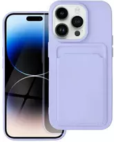 Forcell OEM dėklas iPhone 14 PRO kortelių dėklas violetinė