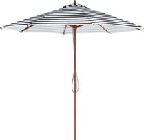 Beliani Sodo skėtis 260 cm FERENTILLO juodas/baltas