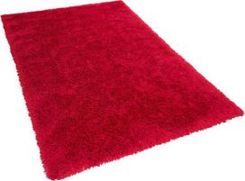 Beliani Raštuotas kilimas shaggy CIDE raudonas 200 x 300 cm