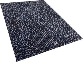 Beliani Kiliminis IKISU tamsiai rudas 160 x 230 cm natūrali oda