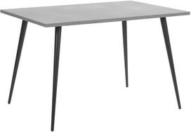 Beliani Valgomojo stalas SANTIAGO pilkas betono efektas 120 cm 80 cm
