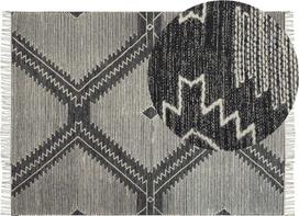 Beliani Kilimas ARBAA Juodas 160 x 230 cm Medvilninis