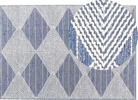 Beliani Kilimas DATCA Mėlynas 160 x 230 cm Vilnonis