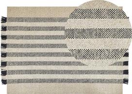 Beliani Kilimas TACETTIN Baltas 140 x 200 cm Vilna