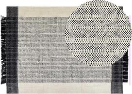 Beliani Kilimas KETENLI baltas 140 x 200 cm vilnonis