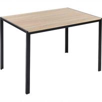 Beliani Valgomojo stalas NEWFIELD šviesiai rudas 120 cm 80 cm