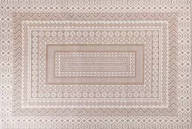 Beliani Kilimas BAGLAR baltas 200 x 300 cm džiutas