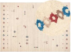 Beliani Kilimas SULUCA smėlio spalvos 200 x 300 cm vilnonis Gabbeh
