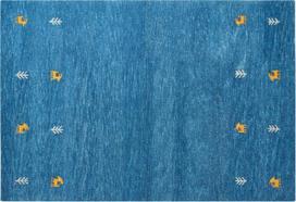 Beliani Kilimas CALTI tamsiai mėlynas 160 x 230 cm Vilna Gabbeh