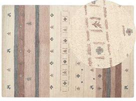 Beliani Kilimas KARLI smėlio spalvos 160 x 230 cm vilnonis Gabbeh