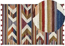 Beliani Kilimas MRGASHAT spalvingas 200 x 300 cm vilnonis Kilim