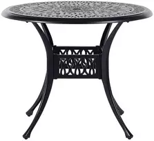 Beliani Bistro staliukas ANCONA 90 cm Metalinis Juodas