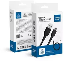 BlueStar USB A į Micro USB kabelis Blue Star 2A 1 m DC-001AM2.0 juodas